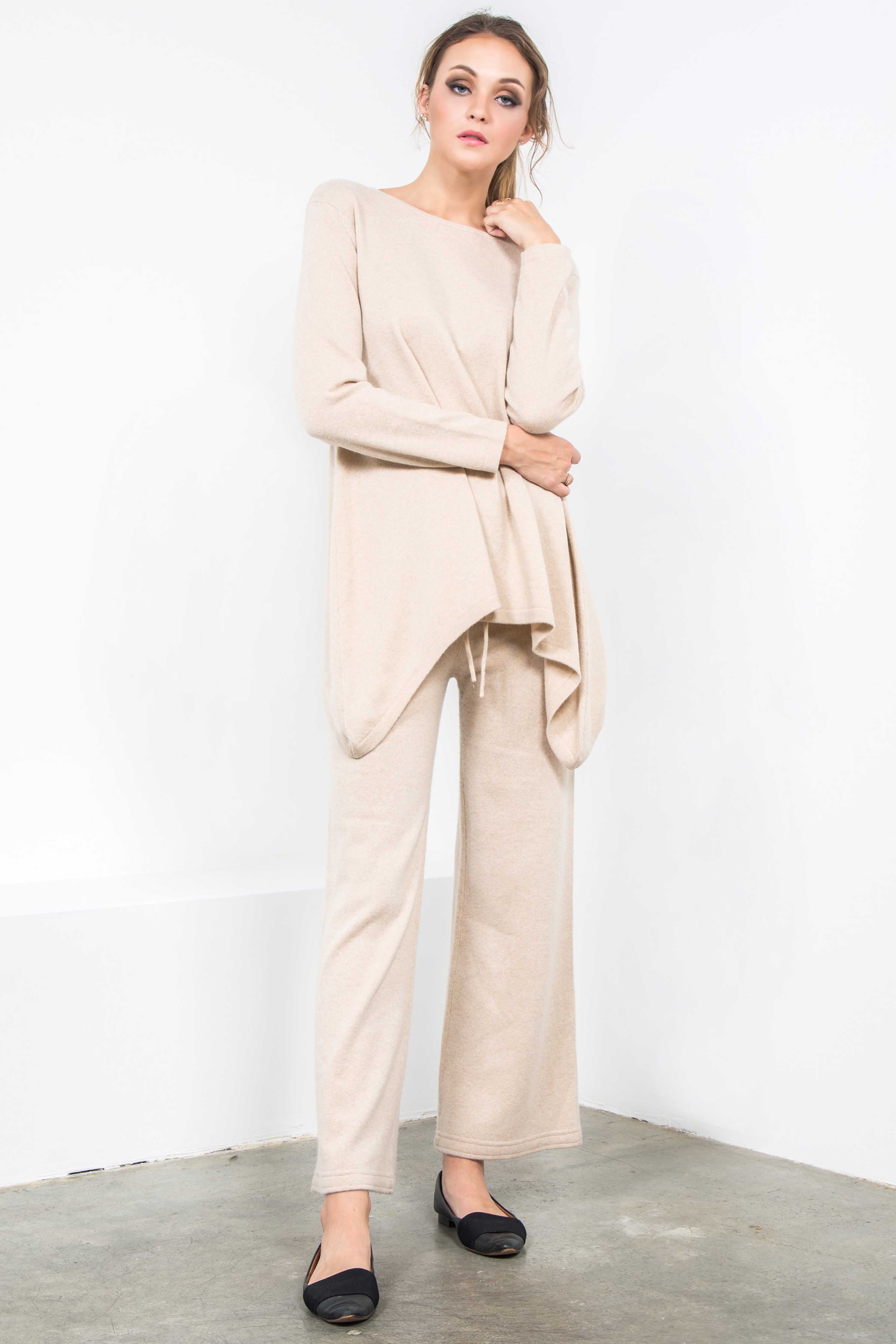 Cashmere Drawstring Pants
